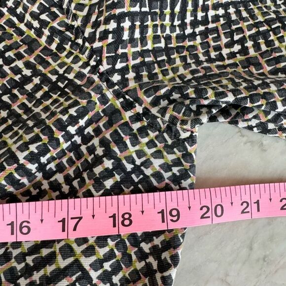 Cabi Cliffside Jacket Multi Geometric Print Moto Full Zip cotton stretch size M - Picture 6 of 7